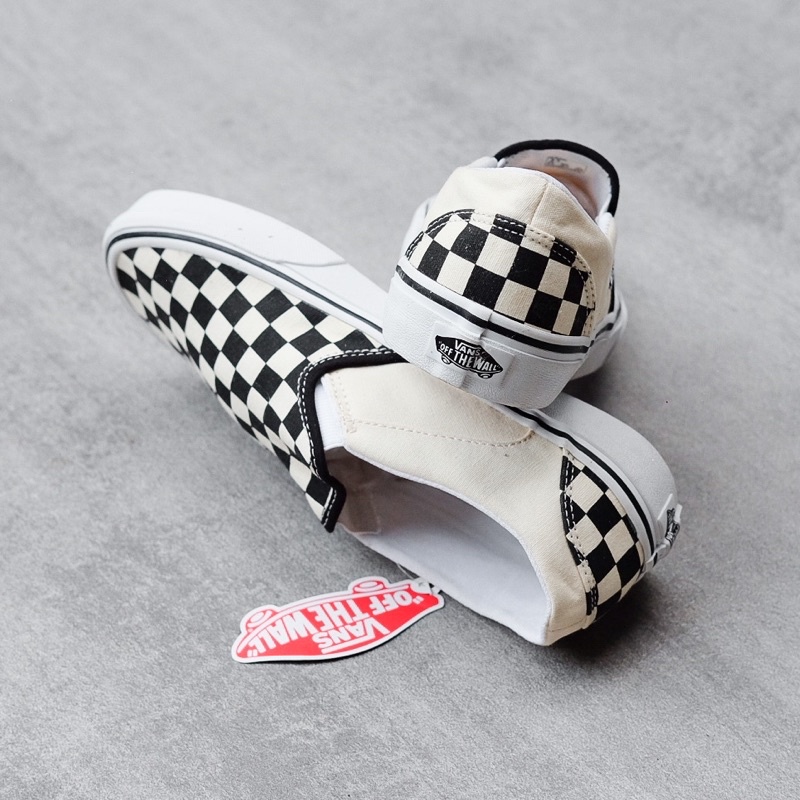 asher white checkered vans