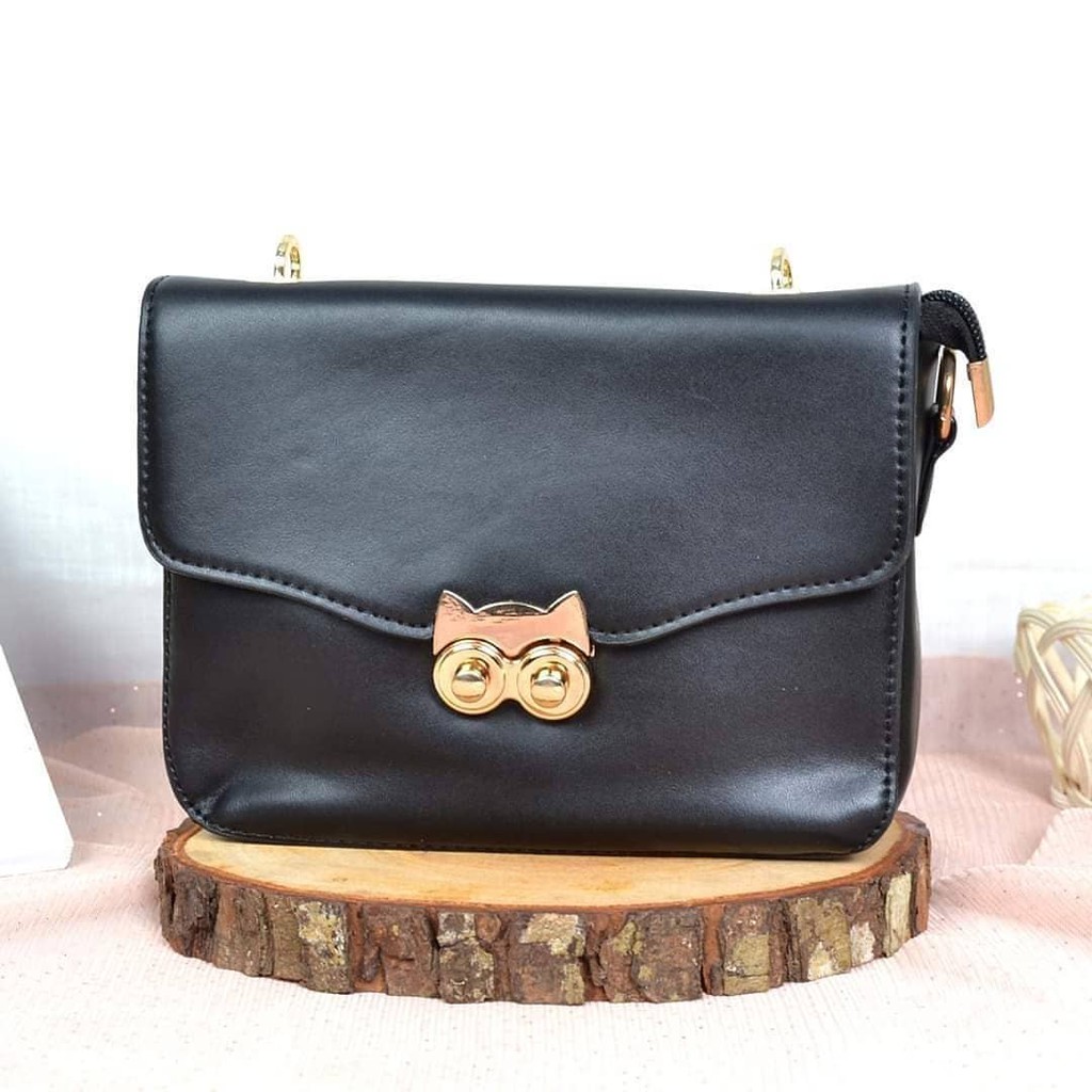 Tas Selempang Hand bag Owl Kulit Sintetis Wanita Import 2017-2