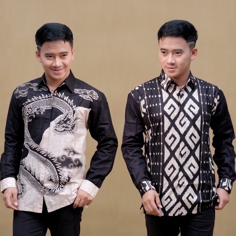 KEMEJA LENGAN PANJANG HITAM MANIS DEBBY STORE BATIK DUONG DEBBY STORE