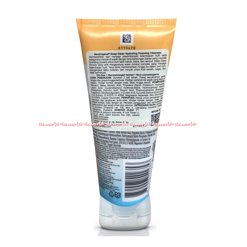 Neutrogena Deep Clean Brightening Foaming Cleanser 100gr Sabun Muka