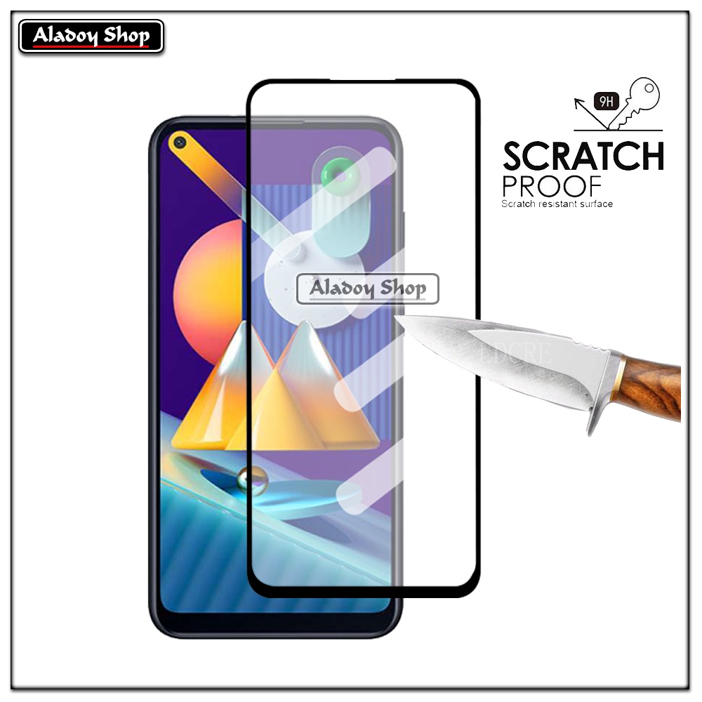 PAKET Tempered Glass Layar Full Cover  dan Tempered Glass Camera Samsung M11