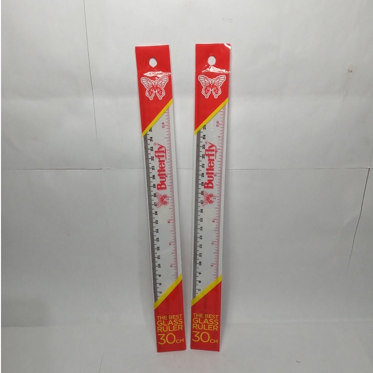 

[Cuci Gudang] BUTTERFLY - Penggaris 30 CM || Penggaris Segitiga Siku No. 10