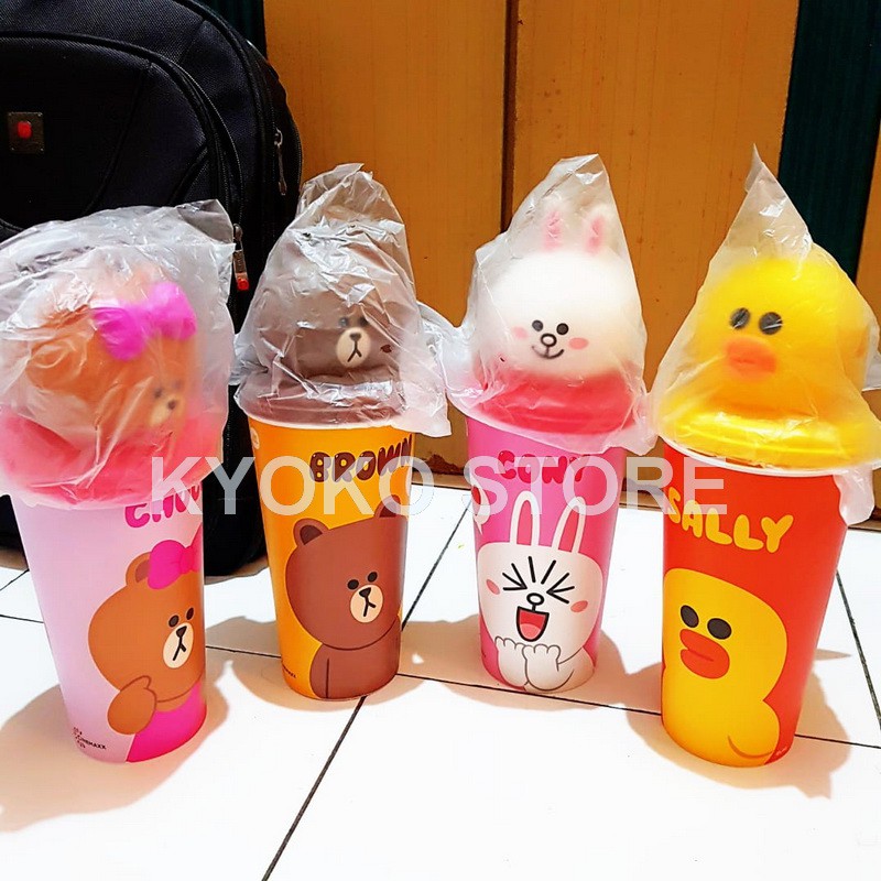 Tumbler LINE Character Brown Cony Sally Choco Cinemaxx