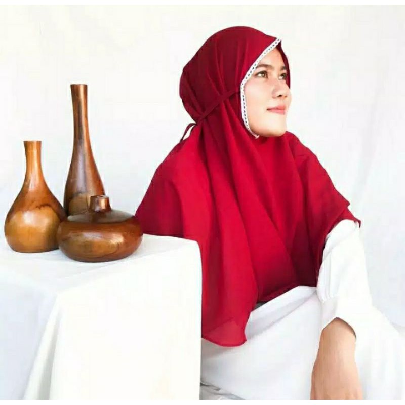 Bergo Renda Ukuran Standar dan Jumbo