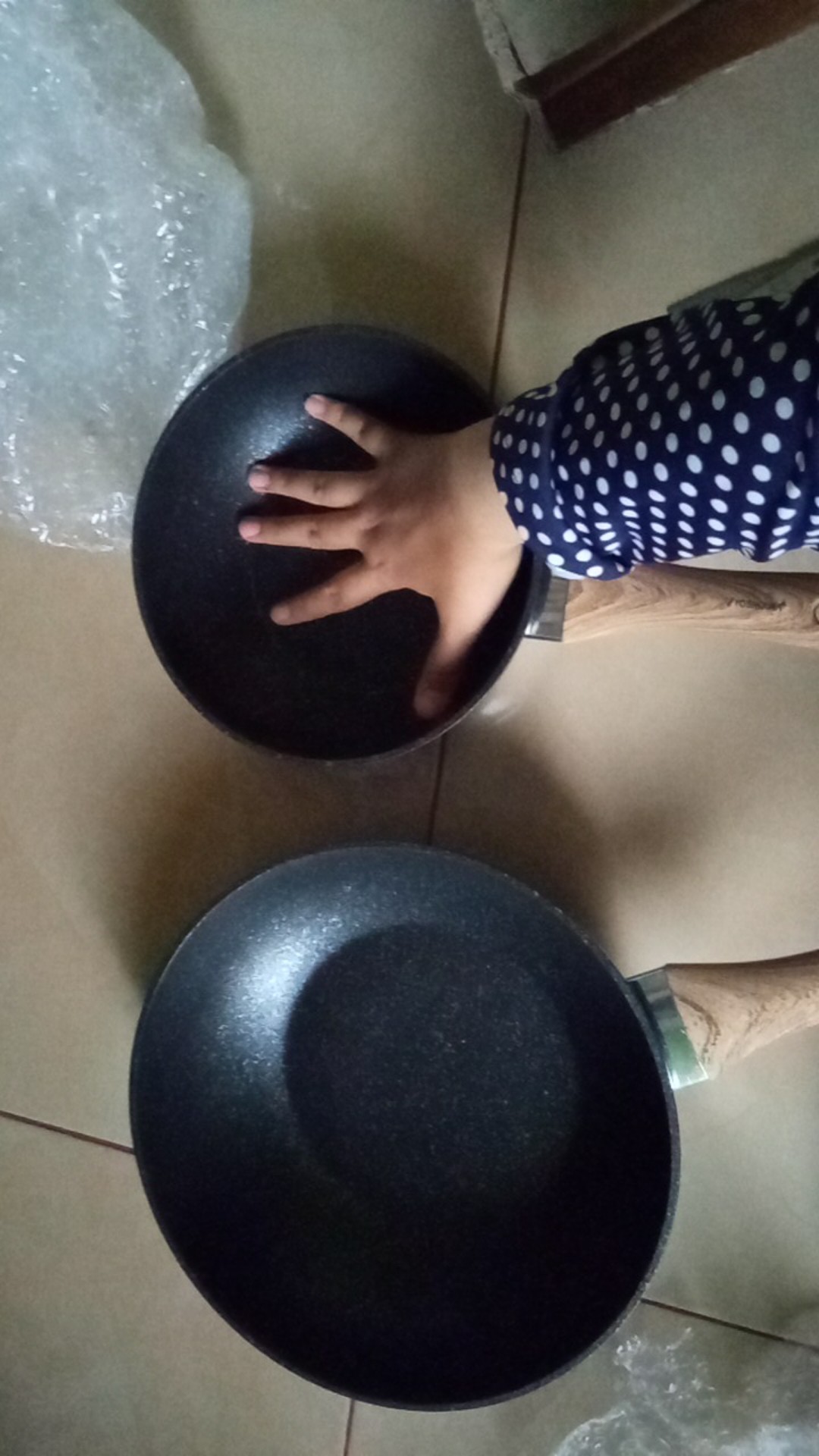 Wajan Wok Non Stick Marble D20cm Yoshikawa