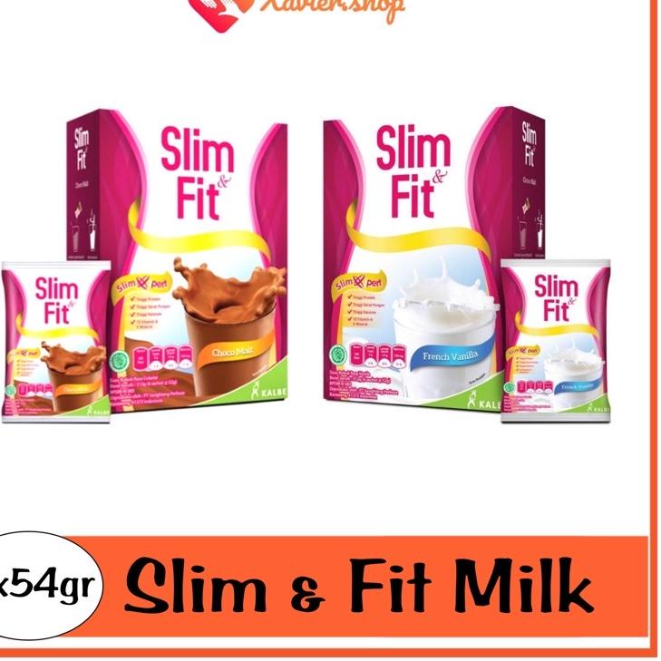 

Berkualitas! Susu Slim & Fit Milk 6x52gr Vanila atau Coklat / susu slimfit / slim n fit / slimfit