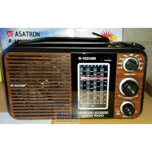 Radio Asatron R102USB 8Band AM FM SW1 6 Rechargeable Limited
