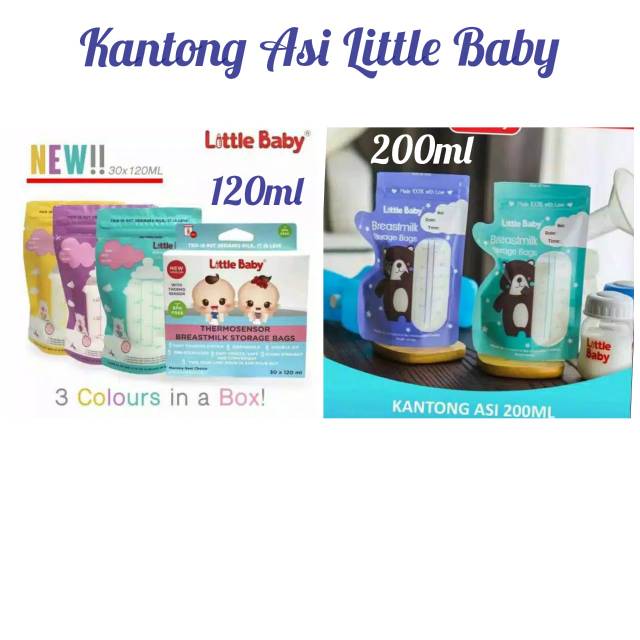 Little baby Kantong Asi 120ml + 200ml Thermal Sensor baru Y1