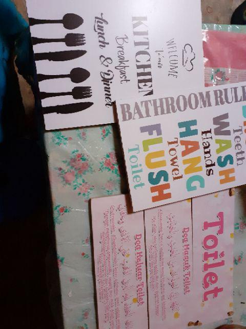 Wp Project Hiasan Dinding Walldecor Pajangan Dinding Shabby Chic Toilet