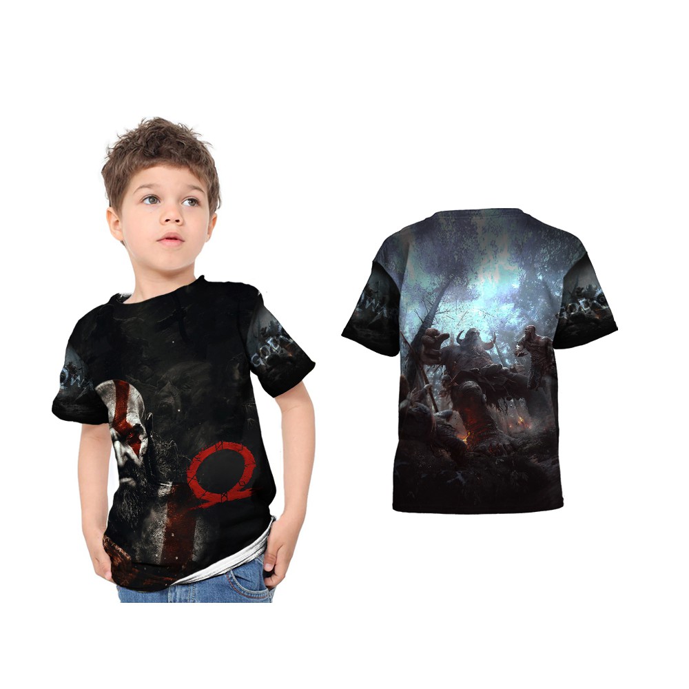kaos anak custom god of war