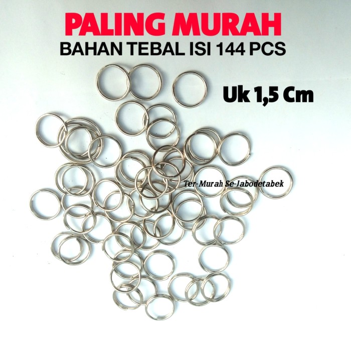 Ring bulat 1.5 cm Ring 1.5 Cm Tebal isi 144 pcs paling murah