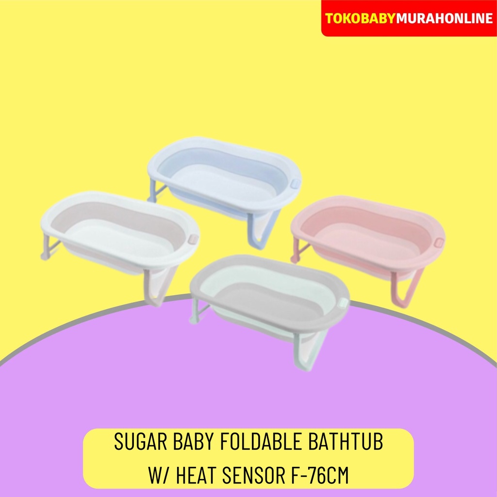 SUGAR BABY FOLDABLE BATHTUB W/ HEAT SENSOR F-76CM / BATHTUB