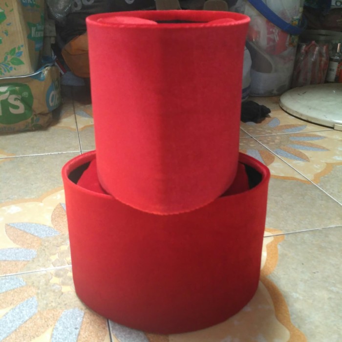 Songkok Peci Kopyah Merah AC Tinggi 15 cm
