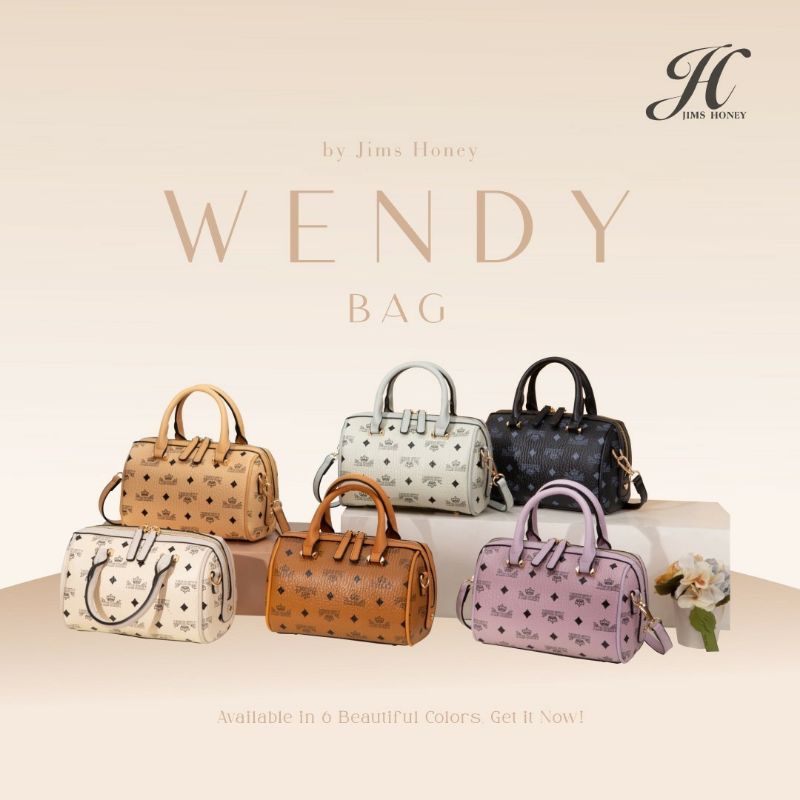 Jims Honey Wendy Bag / Tas Jims Honey / Tas Import / Tas Wanita / Tas Kulit Jeruk / Slingbag Wanita 