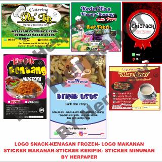  stiker  MAKANAN LOGO  MINUMAN  STIKER  MAKANAN STIKER  
