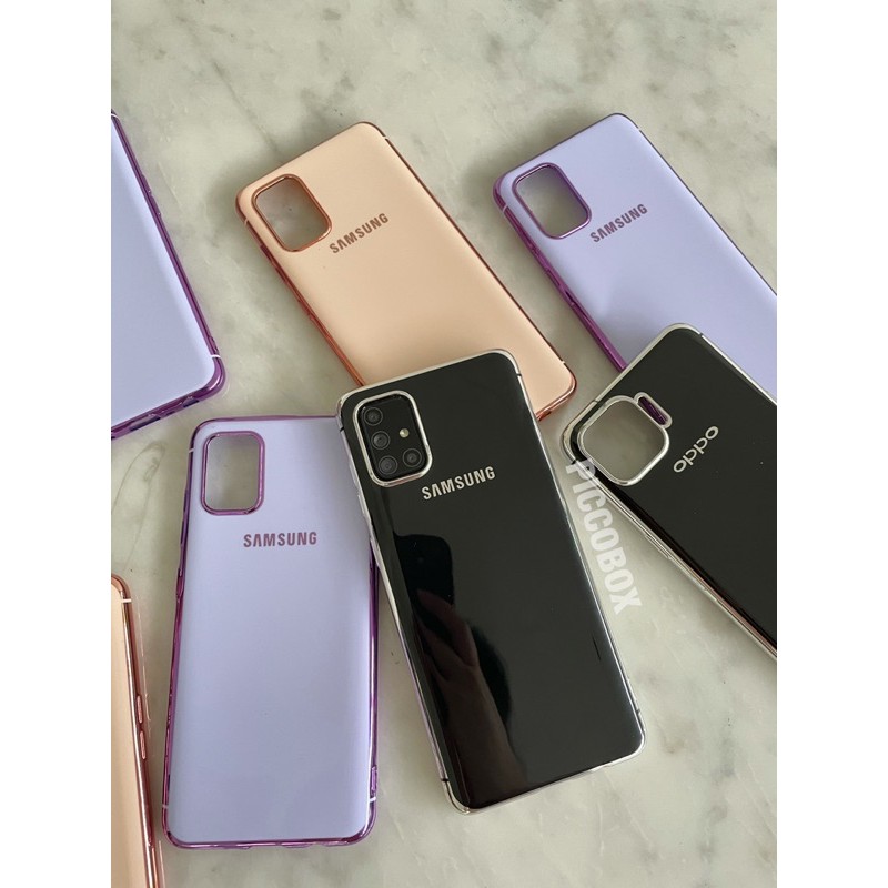 Metalic Softcase Samsung Oppo Android