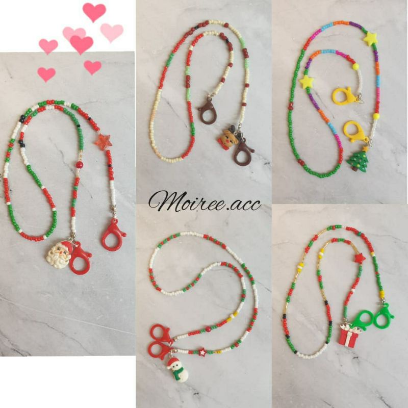 Christmas strap mask edition. tali masker natal