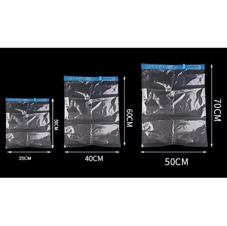 Vacuum Plastik / Vacum Plastic Bag Travel / Vakum Baju Pakaian 50 X 70