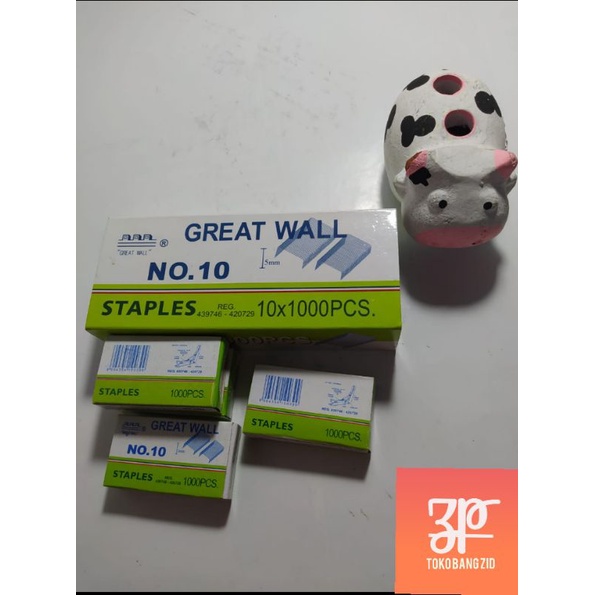 

isi staples GREAT WALL no. 10 5 mm 10x1000 pcs