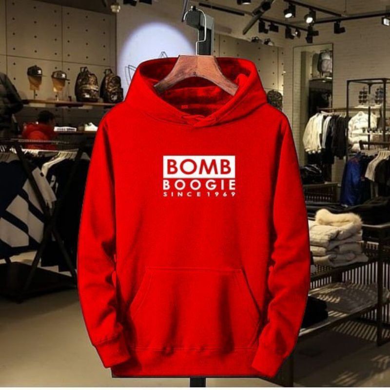 Sweater hoodie polos cotton fleece tebal premium