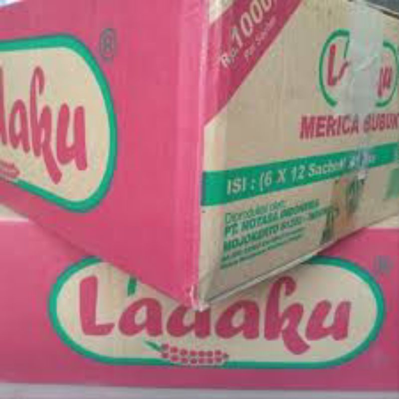 

Ladaku Dus Karton Isi 8 pak x 72 sachet total 48 lusin