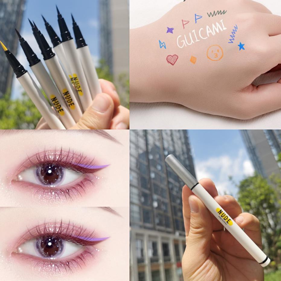 Unik disini,, RCS - NEW ARRIVAL ~ Eyeliner warna putih coklat ungu eyeliner pensil bentuk spidol