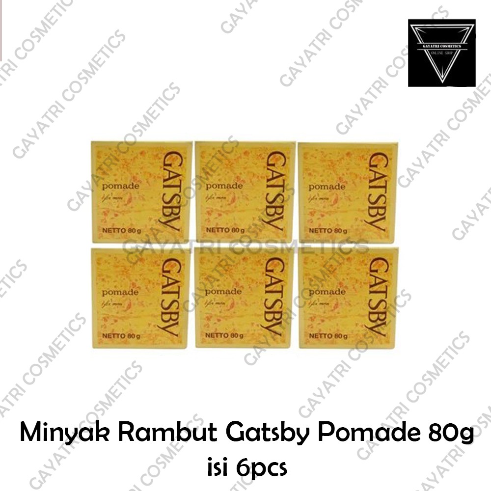 Minyak Rambut Gatsby Pomade 80g isi 6pcs