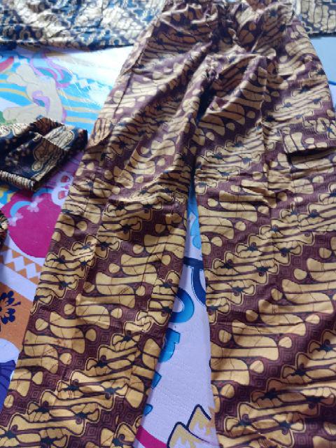 Celana Boim Batik Uk.9-12 Tahun / Celana Panjang Batik Anak Laki Harian Santai Grosir Pants