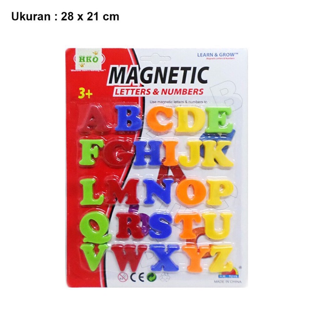 Mainan Huruf dan Angka Magnet Alphabet - HM-117Al