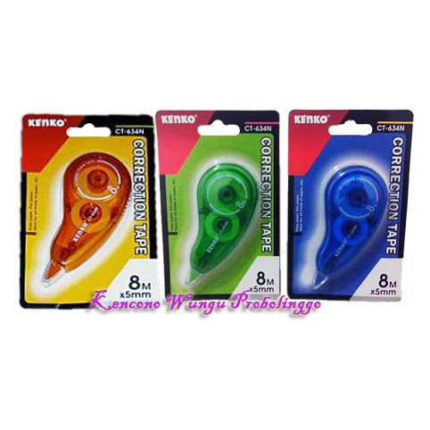 

Correction Tape Tip-Ex Kertas Kenko CT-634N