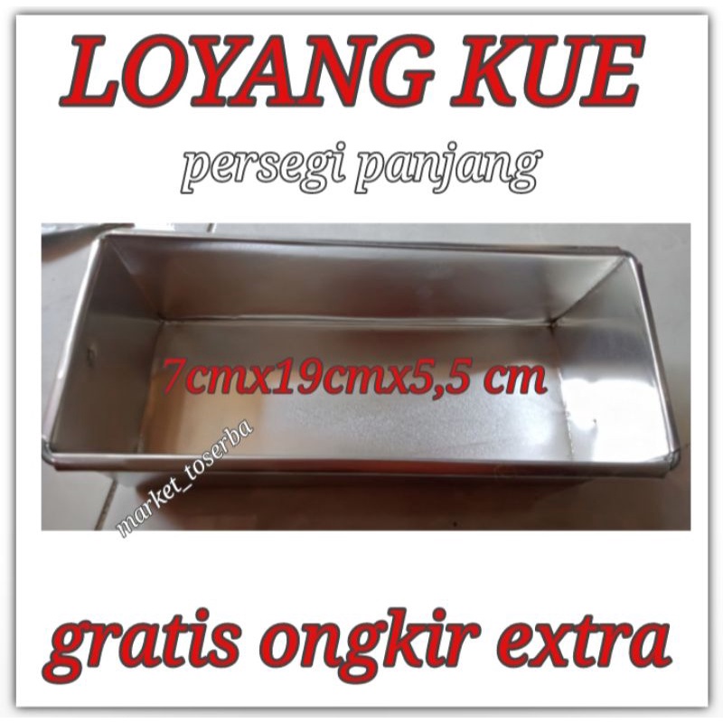 Loyang Kue brownies / Cetakan Roti persegi panjang gerabah Tulungagung