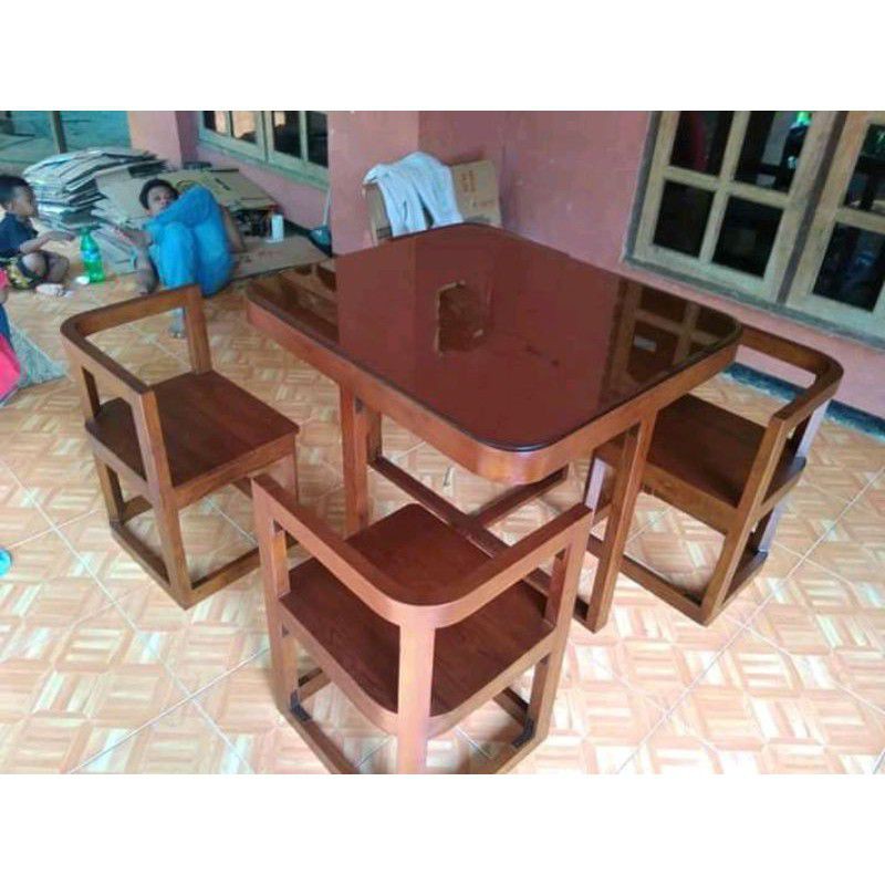 set meja kursi minimalis jati/set kursi jati jepara