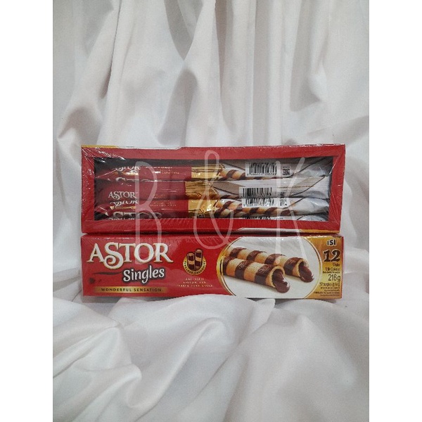 Astor singles 1 box isi 12 pcs x 14 gram