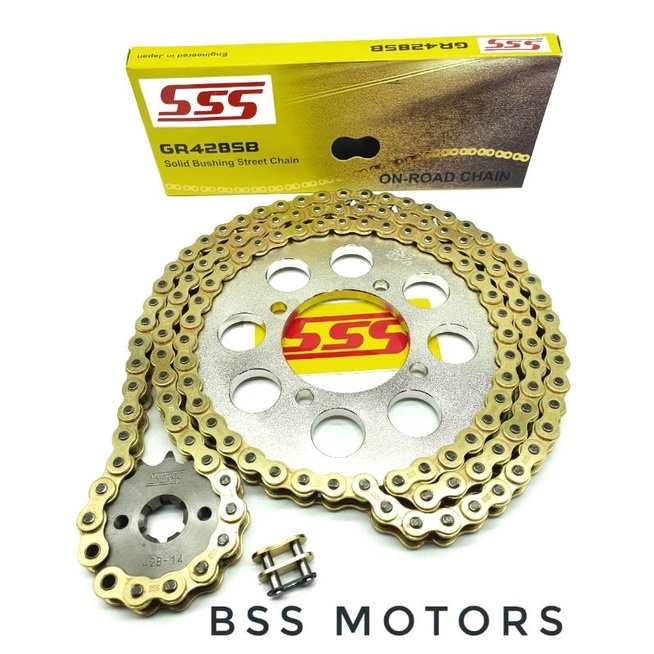 Gir Gear Ger Set SSS 428 SB Grand - Legenda - Suprafit - Suprax Rantai SSS