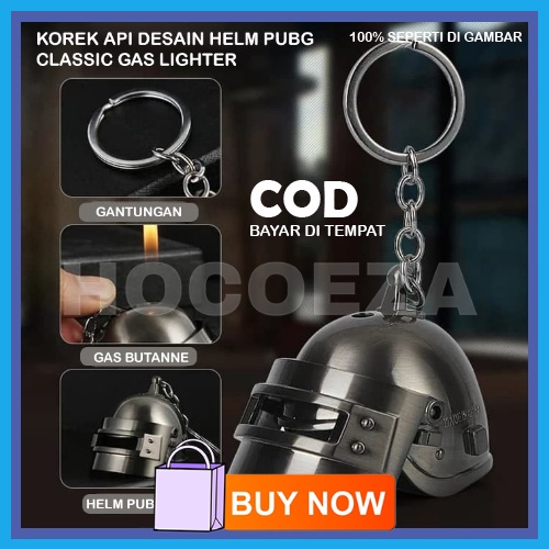 KOREK API GAS DESAIN HELM PUBG PEMANTIK KLASIK MANCIS UNIK VINTAGE GAS LIGHTER BR70