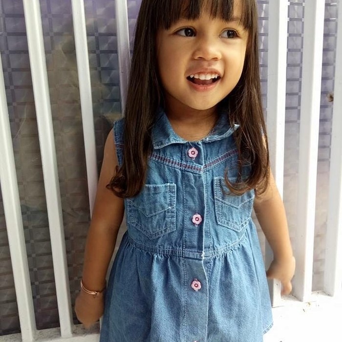 CARVA  PALING KEREN Dress Anak Soft Jeans Evelyn