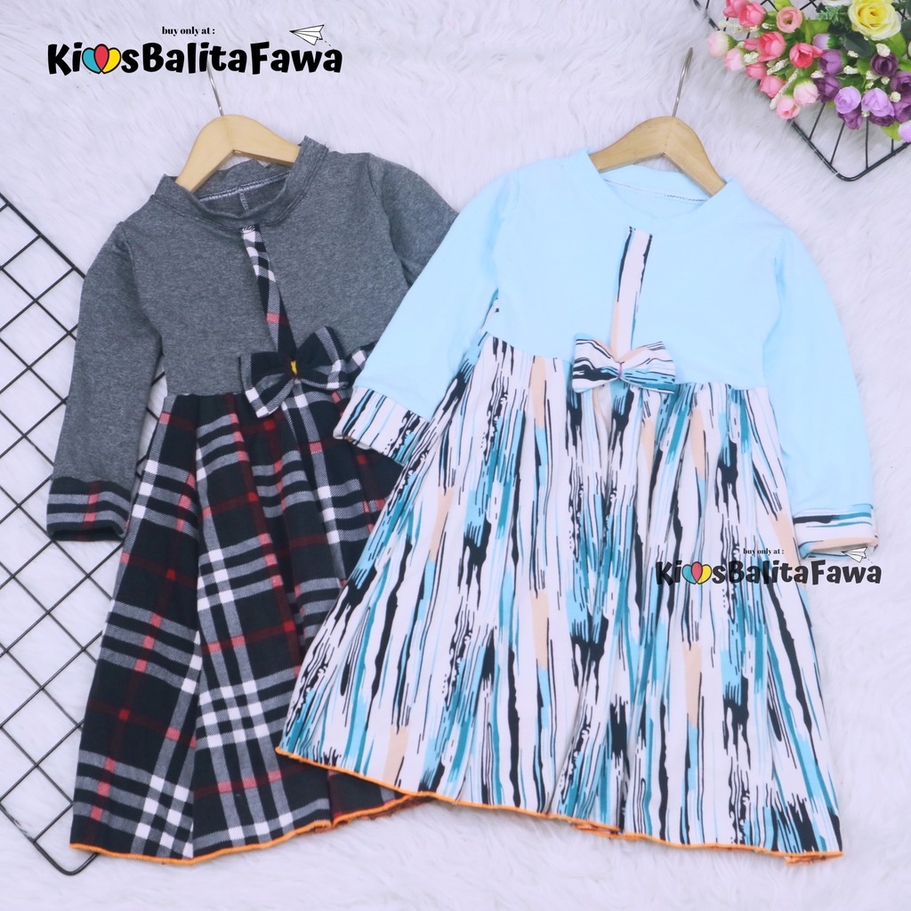 Gamis Pita Uk 1-7 Tahun / Gamis Anak Baju Dress Muslim Ngaji Murah Lengan Panjang Perempuan Girl