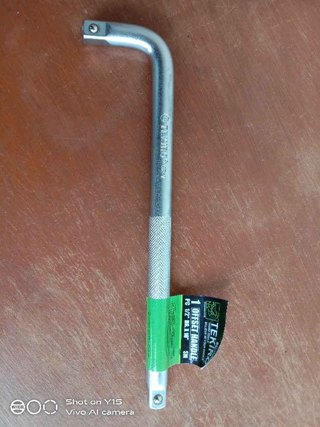 Gagang/stang Kunci Shock L 10 Inch Tekiro Offset Handle Mata Kunci Shock Sock