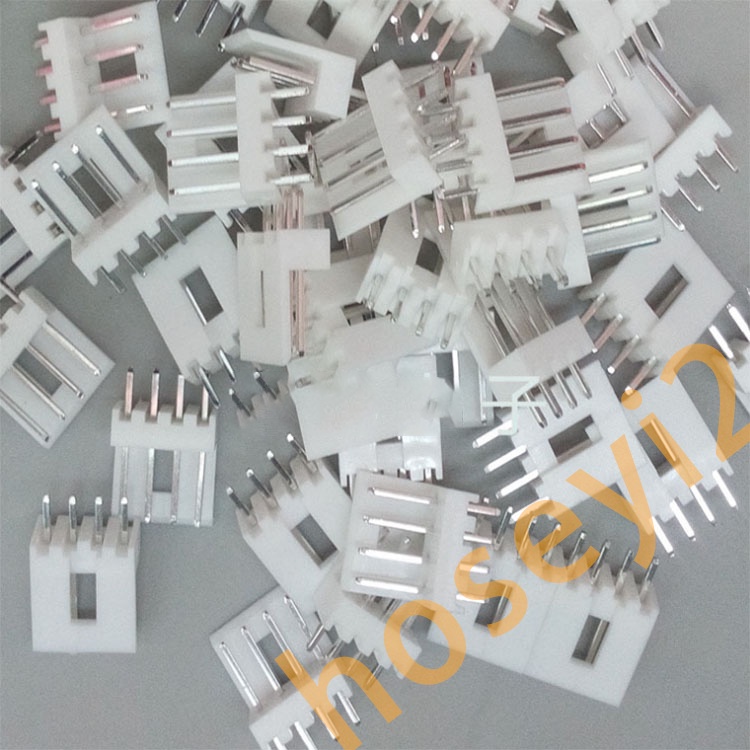 50 Pcs Holder Jarum Lurus 4P AMP2.54-4P 180 Derajat Ukuran 2.54 Konektor Bebas Halogen