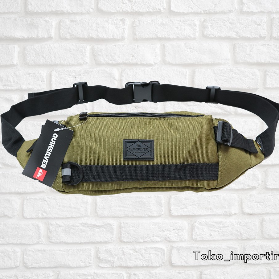 Waistbag Quiksilver Import Waterproof Mirror Ori Tas Pria Anti Air