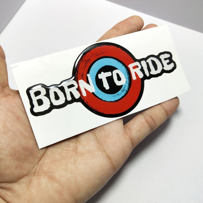 

stiker born to ride besar