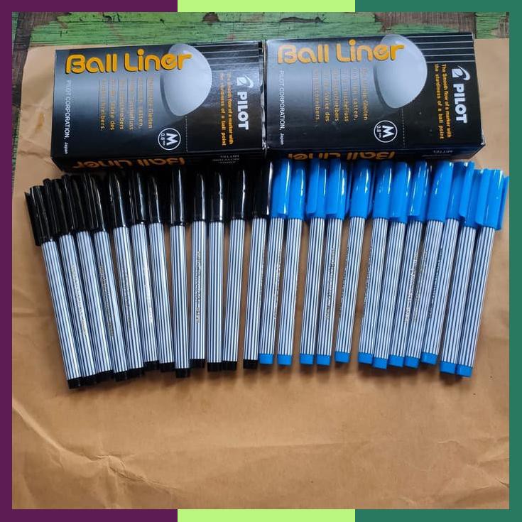 

Pulpen Pilot Balliner M. 0.8Mm Warana Hitam & Biru. Hitam