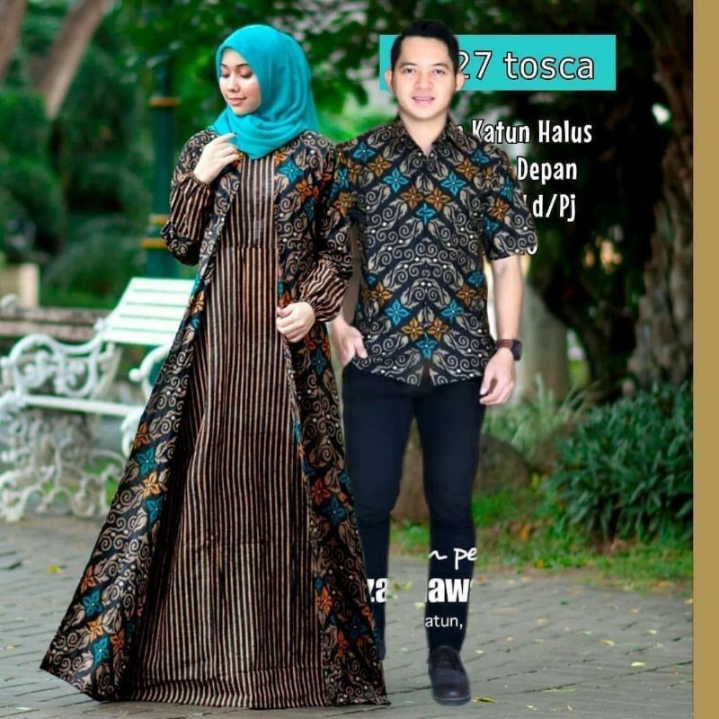 COUPLE GAMIS BATIK CARDY SONGKET NEW BEST SELLER