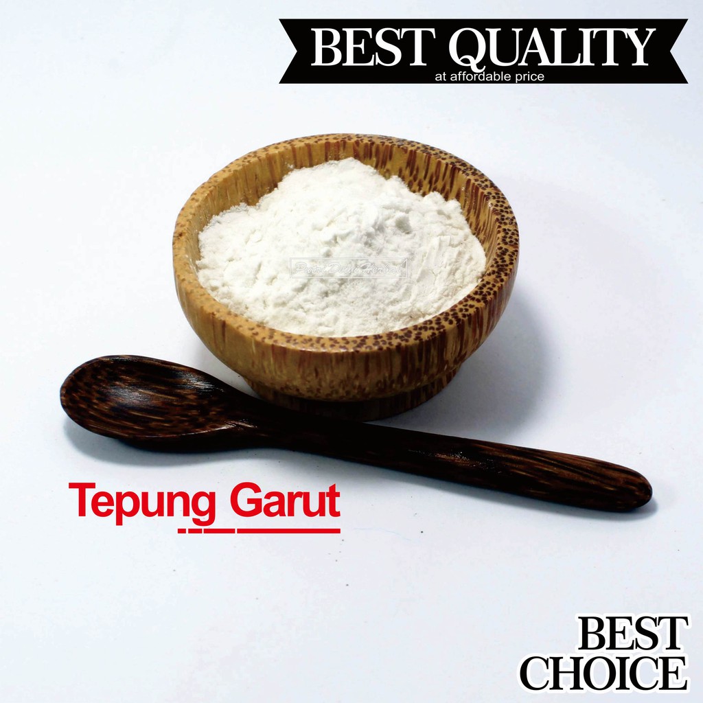 

Tepung Garut 100 Gram - Tepung Larut Kualitas Super ( Pati Garut, Pati Kerot, Tepung Umbi Garut )