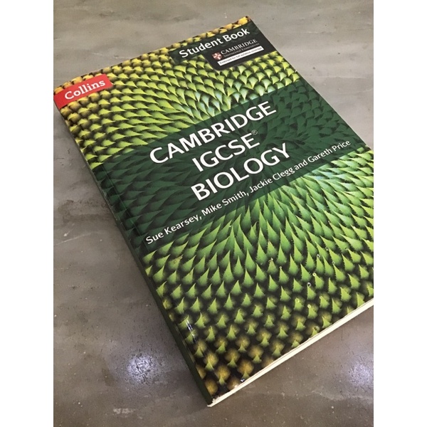 Cambridge IGCSE BIOLOGY- Student Book. Original, Collins.