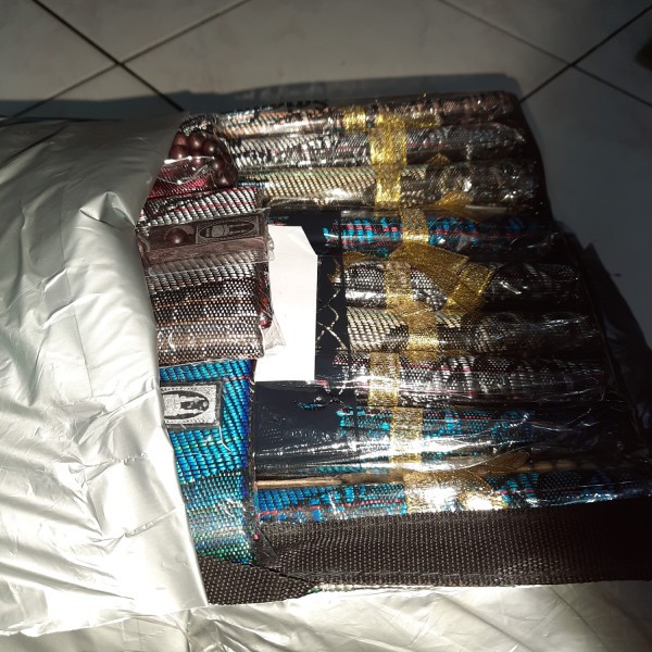 Sajadah Dewasa + SABLON  +Tasbih Kayu Souvenir Tahlilan 40 HARI