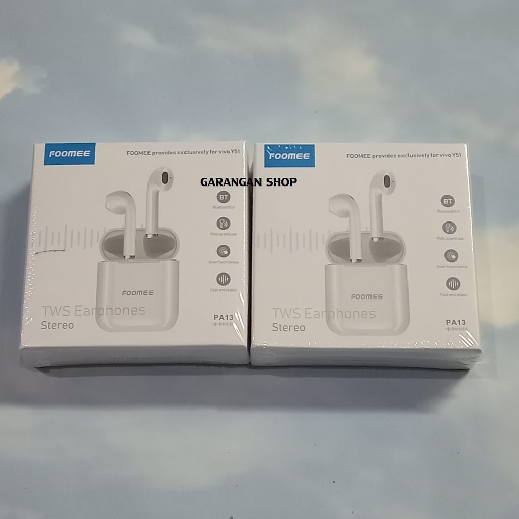 Foomee PA13 TWS Earphones Headset Original / True Wireless Murah