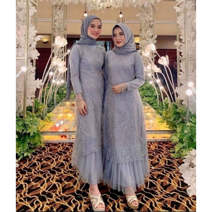 GAMIS GERALDINE / GAMIS MUSLIM WANITA/GAMIS BURKAT TILE PAYET