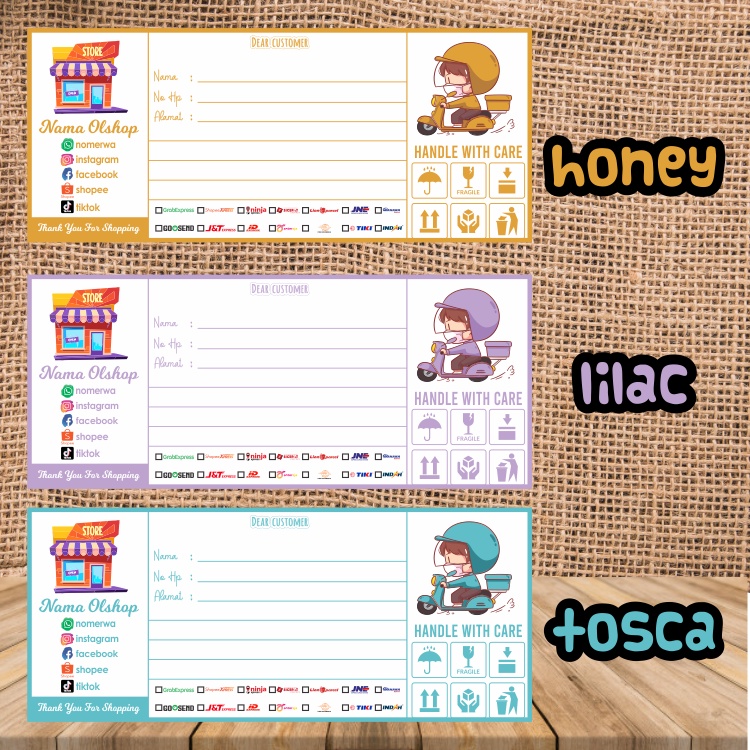 

Stiker olshop buat packing