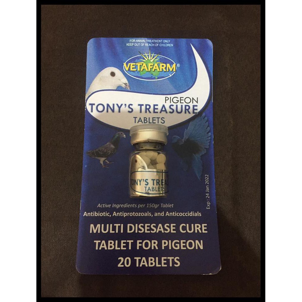 Vetafarm tony treasure 20 tablets